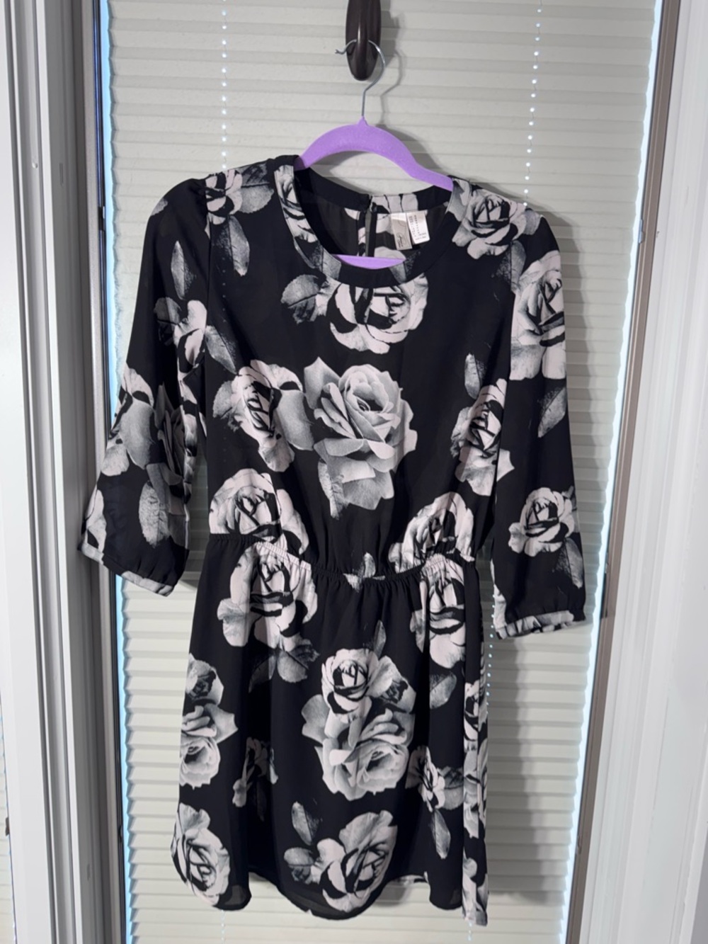 Forever 21 Black and White Floral Dress